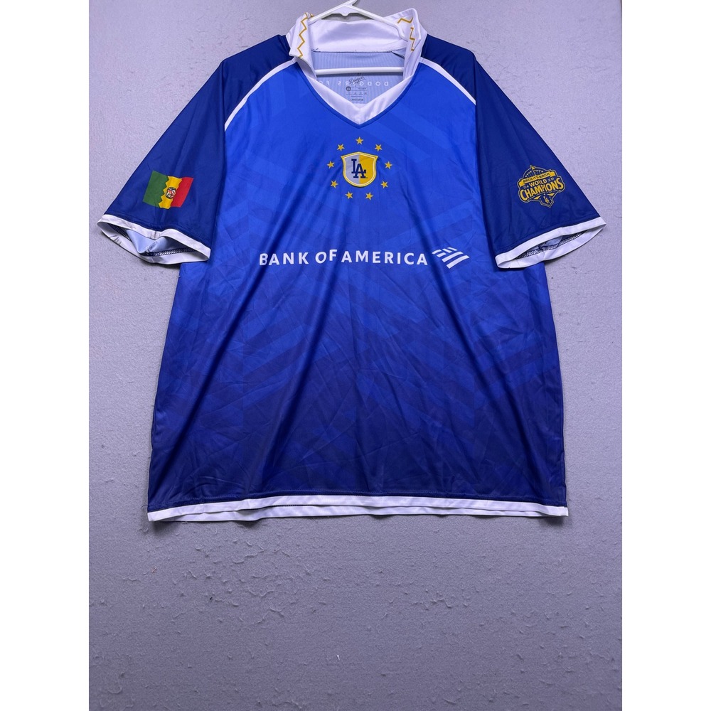 Dodgers Stadium Exclusive Soccer Jersey Polyester Blue XL Mens